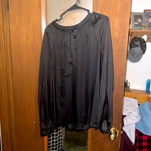Black silky blouse. NWT